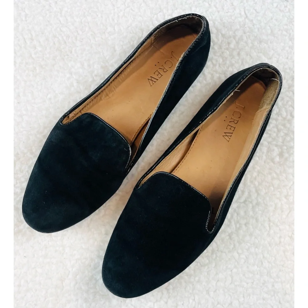 J. CREW • Black Suede Smoking Slippers, 8 - Picture 14 of 14